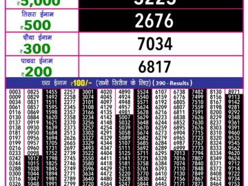 Lottery Result Today May 20, 2024