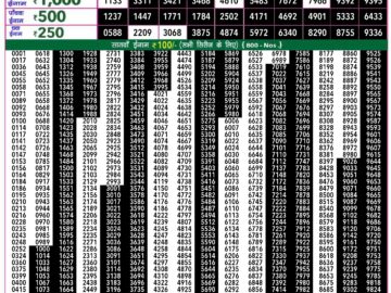 Lottery Result Today May 10, 2024