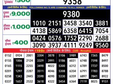 Lottery Result Today May 15, 2024