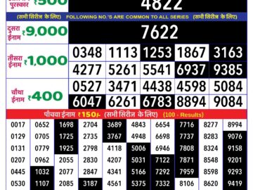 Lottery Result Today May 10, 2024