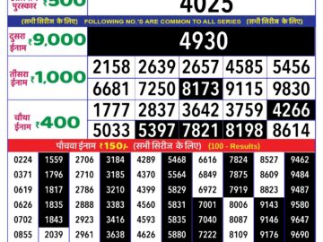 Lottery Result Today May 30, 2024