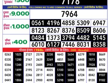 Lottery Result Today May 24, 2024