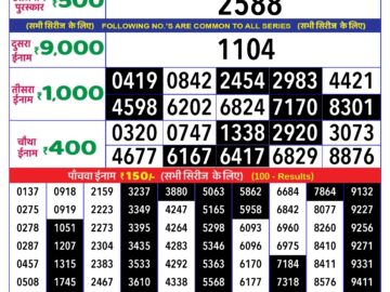 Lottery Result Today May 29, 2024