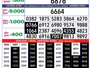 Lottery Result Today May 20, 2024