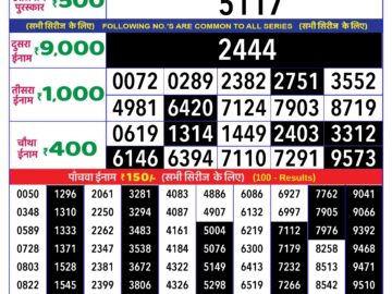 Lottery Result Today May 12, 2024