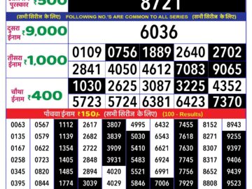 Lottery Result Today May 19, 2024