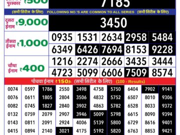 Lottery Result Today May 6, 2024