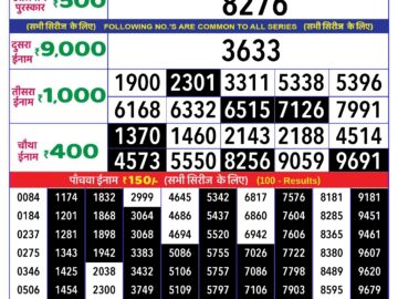 Lottery Result Today May 13, 2024