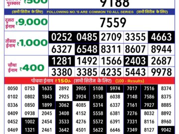 Lottery Result Today May 27, 2024