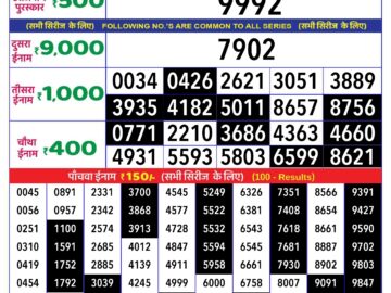 Lottery Result Today May 12, 2024