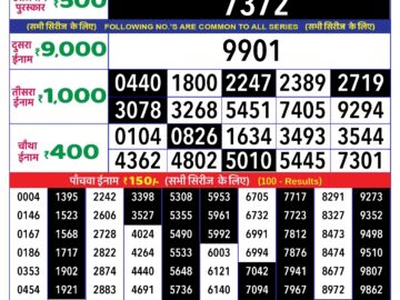 Lottery Result Today May 26, 2024