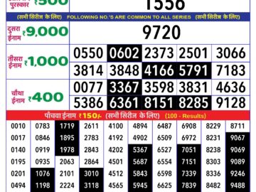 Lottery Result Today May 30, 2024