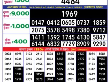 Lottery Result Today May 14, 2024