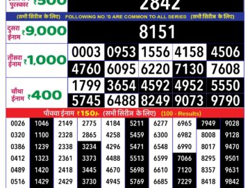 Lottery Result Today May 14, 2024