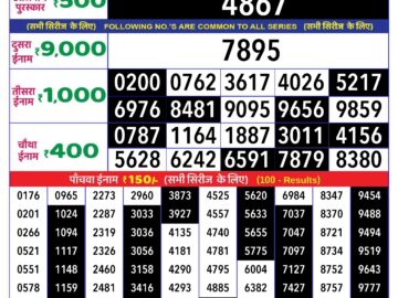 Lottery Result Today May 5, 2024