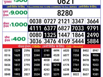 Lottery Result Today May 20, 2024