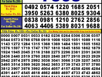 Lottery Result Today May 15, 2024