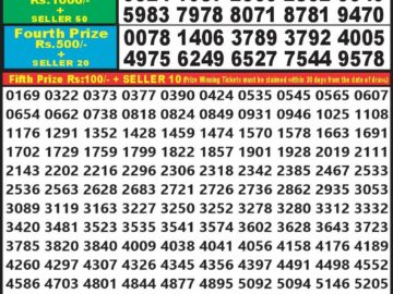 Lottery Result Today May 15, 2024