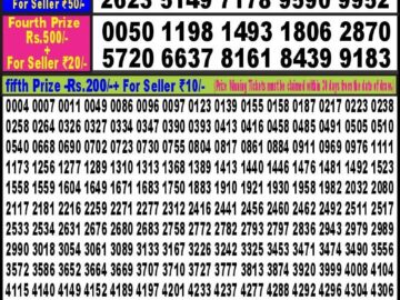 Lottery Result Today May 7, 2024