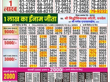 Lottery Result Today May 29, 2024