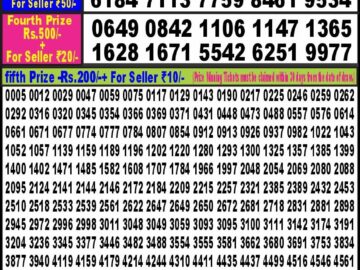 Lottery Result Today May 28, 2024