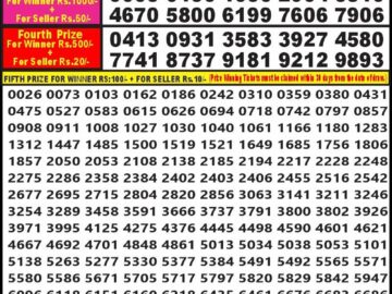 Lottery Result Today May 21, 2024