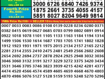 Lottery Result Today May 13, 2024