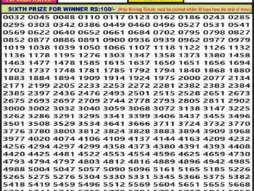 Lottery Result Today June 10, 2024