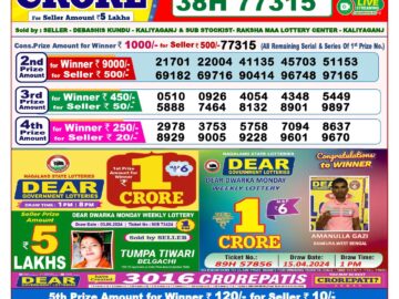 Lottery Result Today June 5, 2024