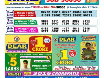 Lottery Result Today June 6, 2024