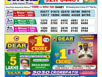 Lottery Result Today June 16, 2024