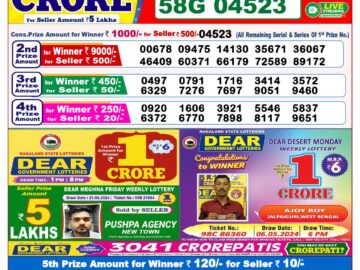 Lottery Result Today June 21, 2024