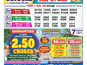 Lottery Result Today June 22, 2024