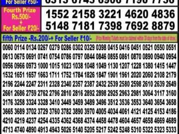 Lottery Result Today June 25, 2024