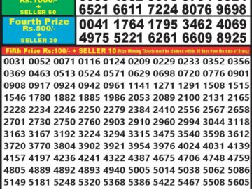 Lottery Result Today June 6, 2024