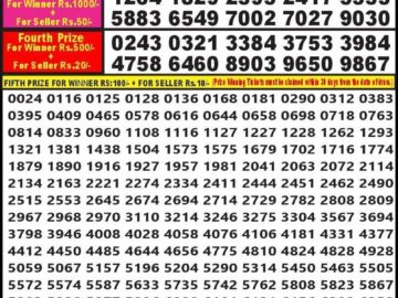 Lottery Result Today June 13, 2024