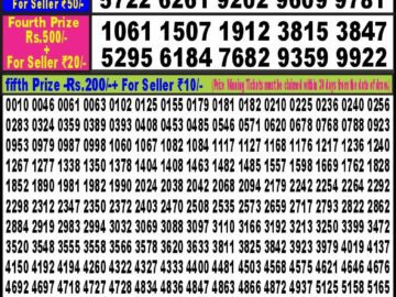 Lottery Result Today June 27, 2024