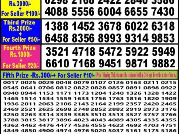 Lottery Result Today June 24, 2024