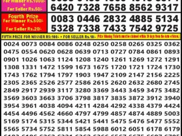 Lottery Result Today June 7, 2024