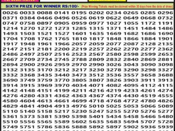 Lottery Result Today June 28, 2024