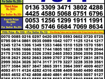 Lottery Result Today June 25, 2024