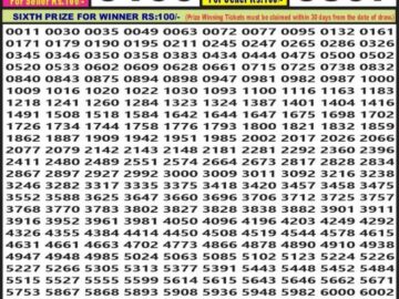 Lottery Result Today June 21, 2024