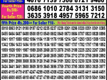 Lottery Result Today June 13, 2024