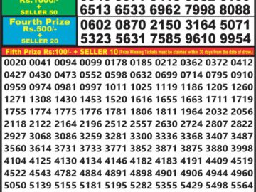 Lottery Result Today June 26, 2024