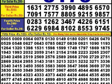 Lottery Result Today June 7, 2024