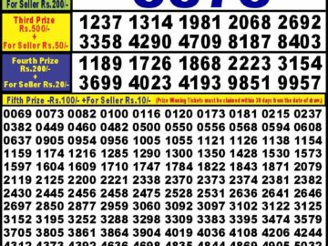 Lottery Result Today June 17, 2024