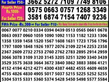 Lottery Result Today June 12, 2024