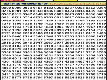 Lottery Result Today June 14, 2024