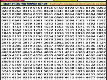 Lottery Result Today June 15, 2024