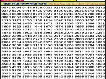 Lottery Result Today June 11, 2024